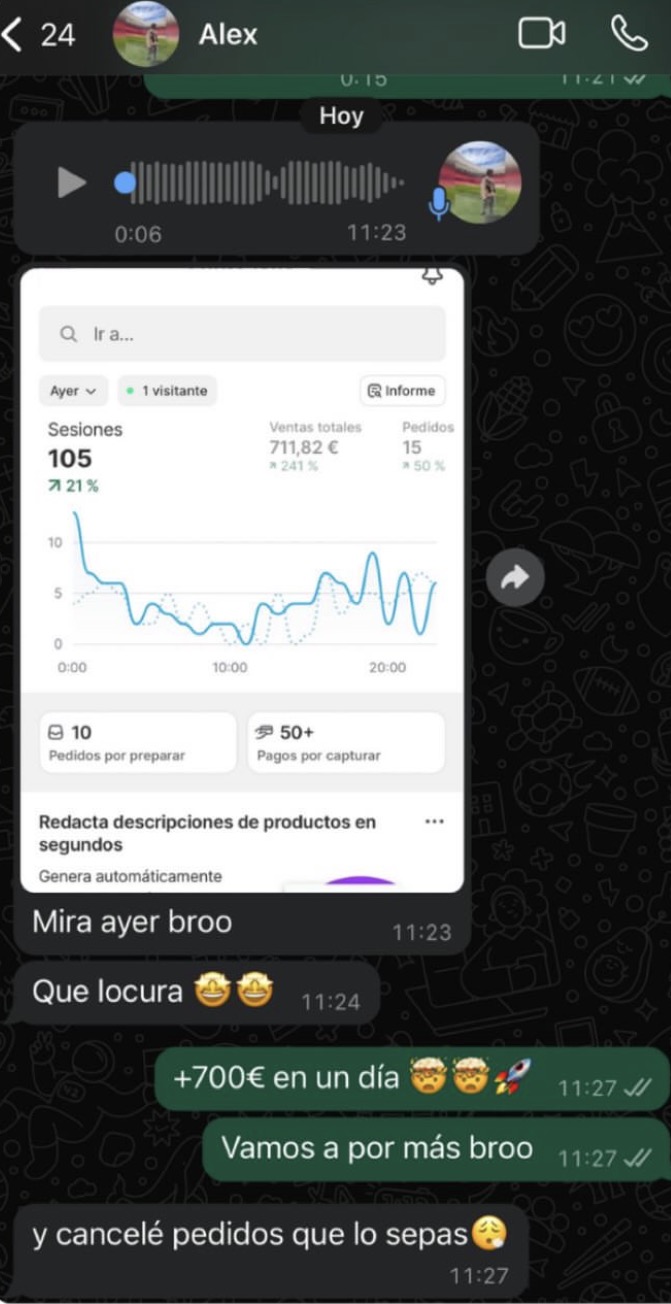 Resultado real de alumno 4