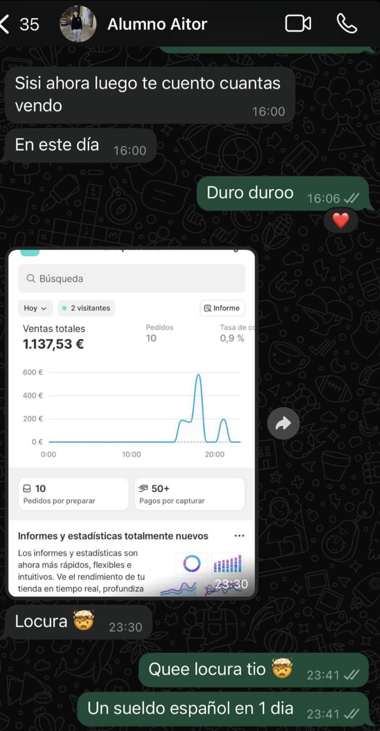 Resultado real de alumno 5