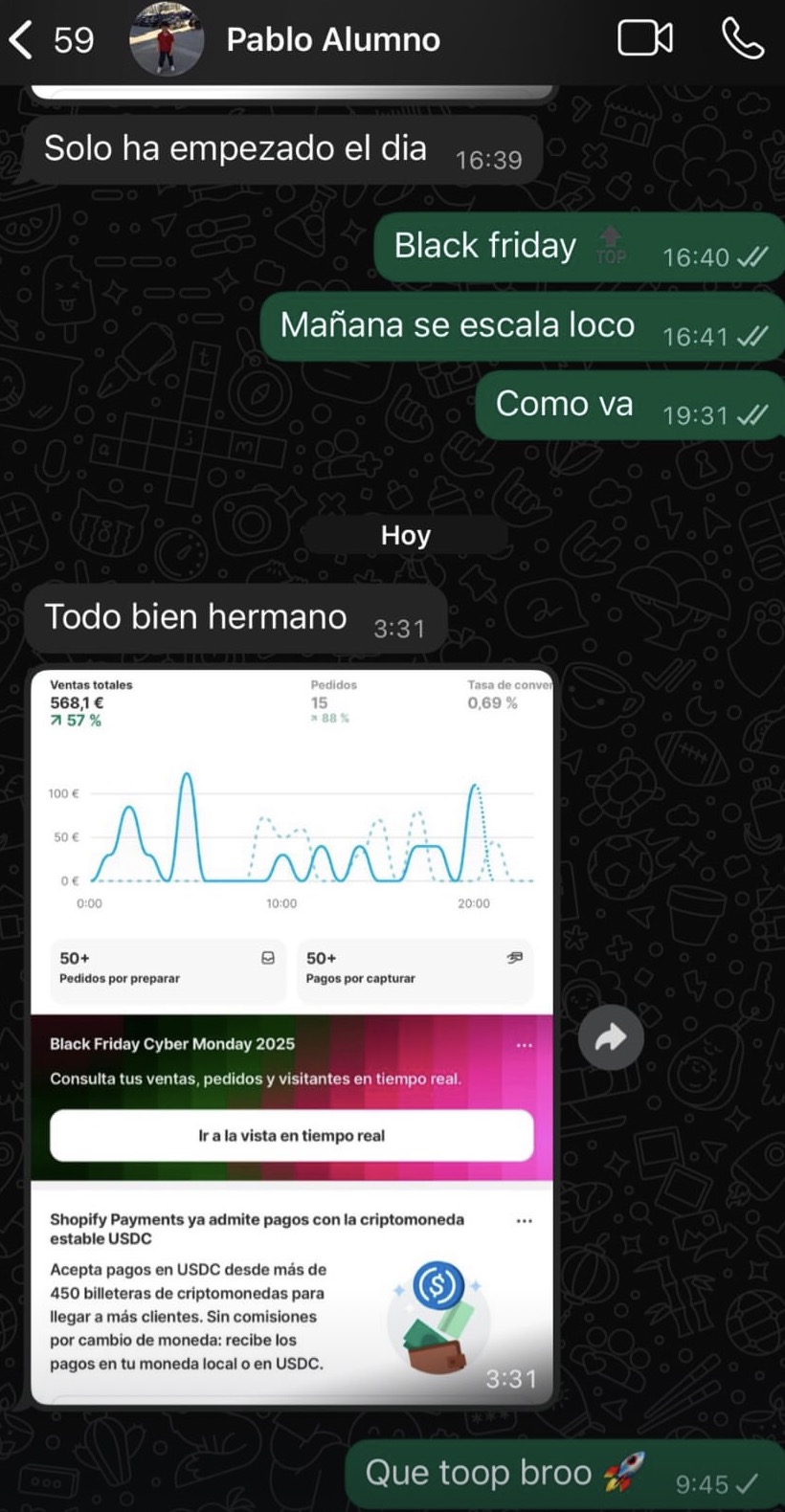 Resultado real de alumno 10